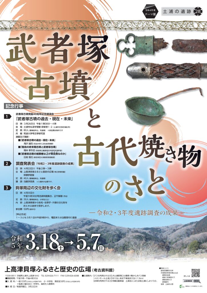 土浦の遺跡28 武者塚古墳と古代焼き物のさと