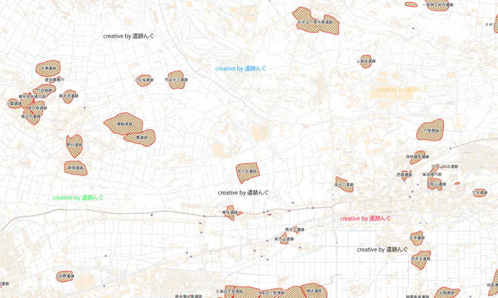 Archaeological sites around the construction site of TSMC Kumamoto Plant (JASM) (known buried cultural property inclusion sites)