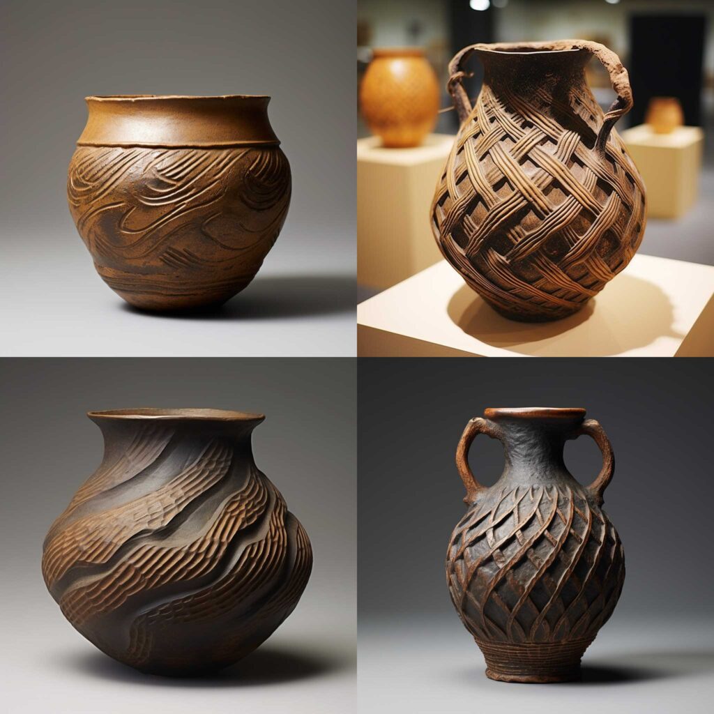 Midjourney: Generate_an_image_of_Jomon_Pottery_from_ancient_Ja_2