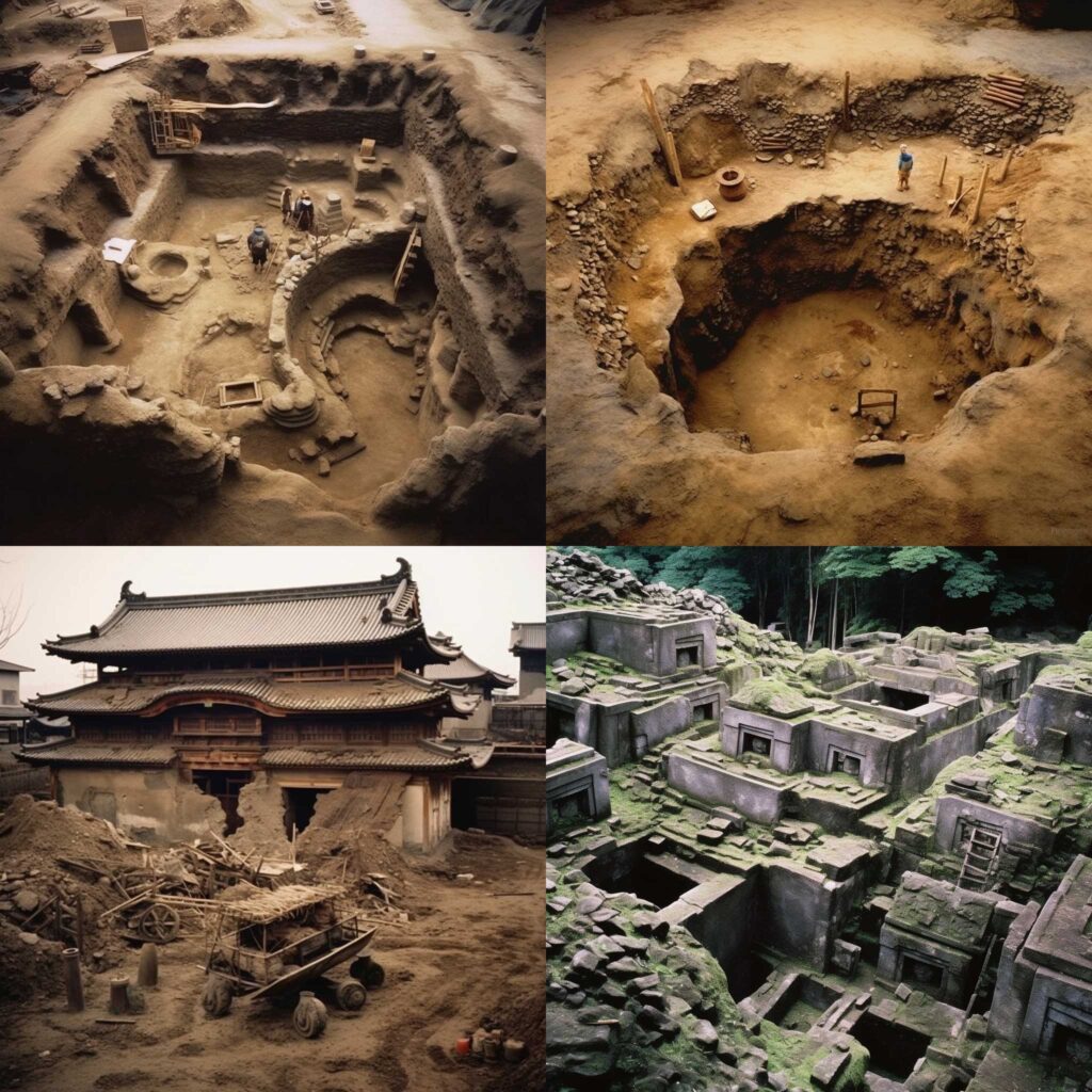 生成画像の例。
Japanese Archaeology