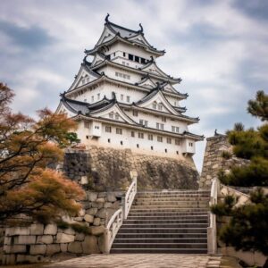 Midjourney_Himeji_Castle_4