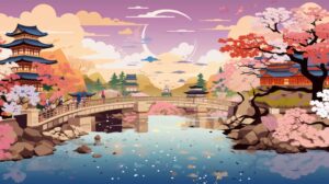 The mansions of feudal lords and the samurai residences of Hatamoto