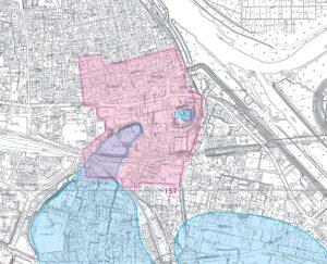 Hokimaru Park is the site of Fukuchiyama Castle and the ruins of Fukuchiyama Castle Lower Level