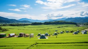 Snow Peak develops new glamping facility in Yoshinogari Historical Park