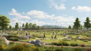 Toyama Prefectural Sports Park "Nobi Nobi Plaza" in Toyama City emerged as a potential construction site.
