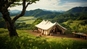 To promote the appeal of site glamping throughout the region.