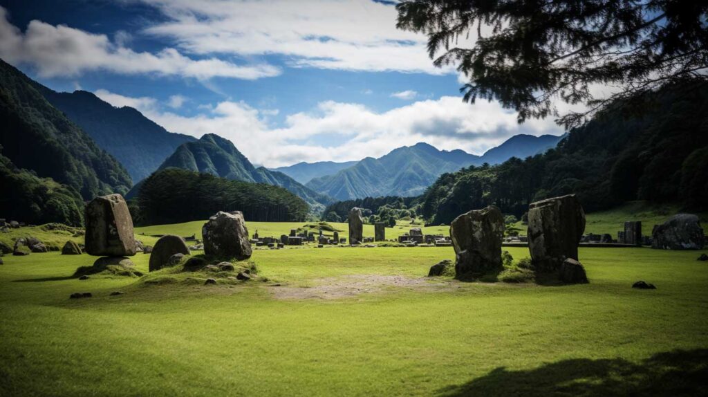 The Spire Stone Age site is a mura where the design of Jomon society began.