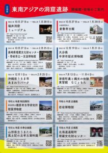 Fukui Cave Museum Special Exhibition "Cave Ruins of Southeast Asia