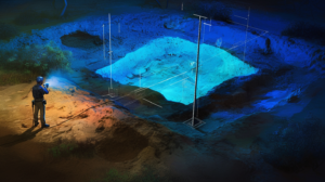 Geophysical exploration has been attracting attention in recent years as a non-destructive method of investigating archaeological sites.